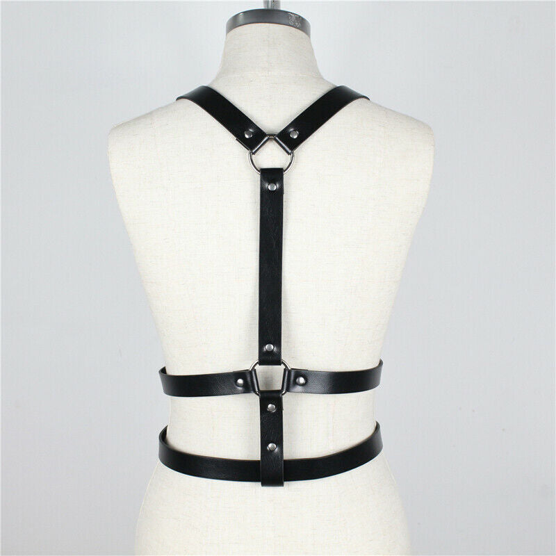 Leather Body Harness Dress