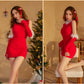 Hot Sexy Christmas Costumes Naughty Role Playing Lingerie Dress Revealing