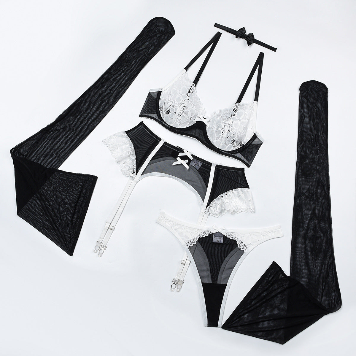 Women Slutty Lingerie French Maid Costume Set Costume Role Play