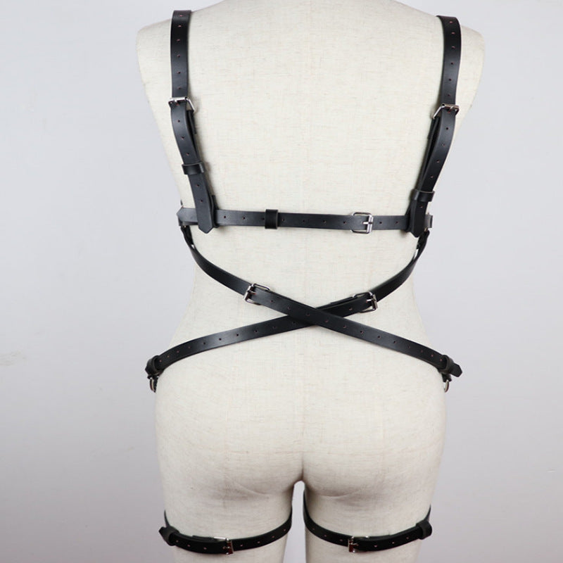 Womens Leather Body Harness