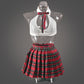 See Through Skirt Outfits Sexy Schoolgirl Costume Anime Cosplay Lingerie