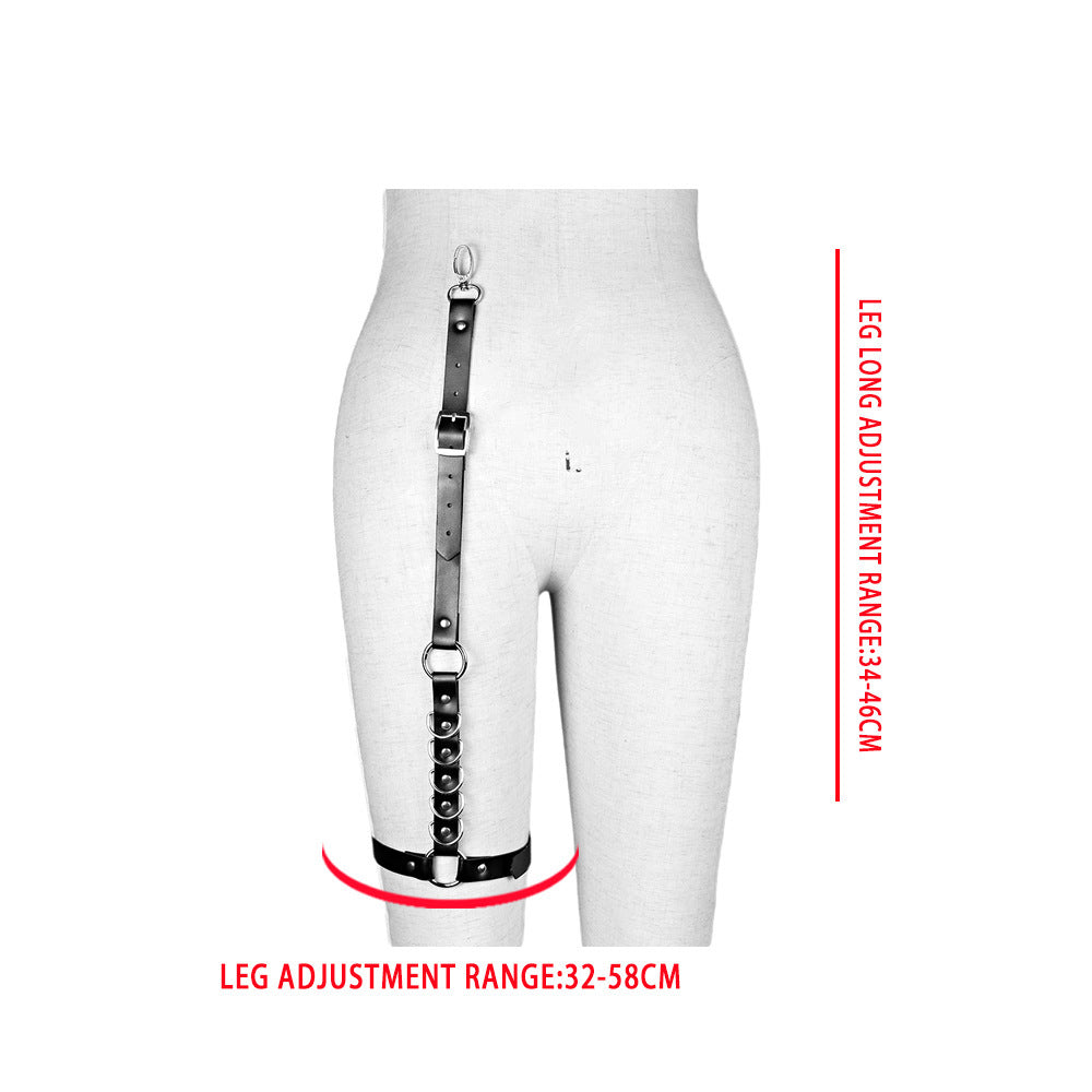 Cheap Women Leather Chest Harness Bra