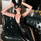 Anime Black Bunny Costume Bodystocking