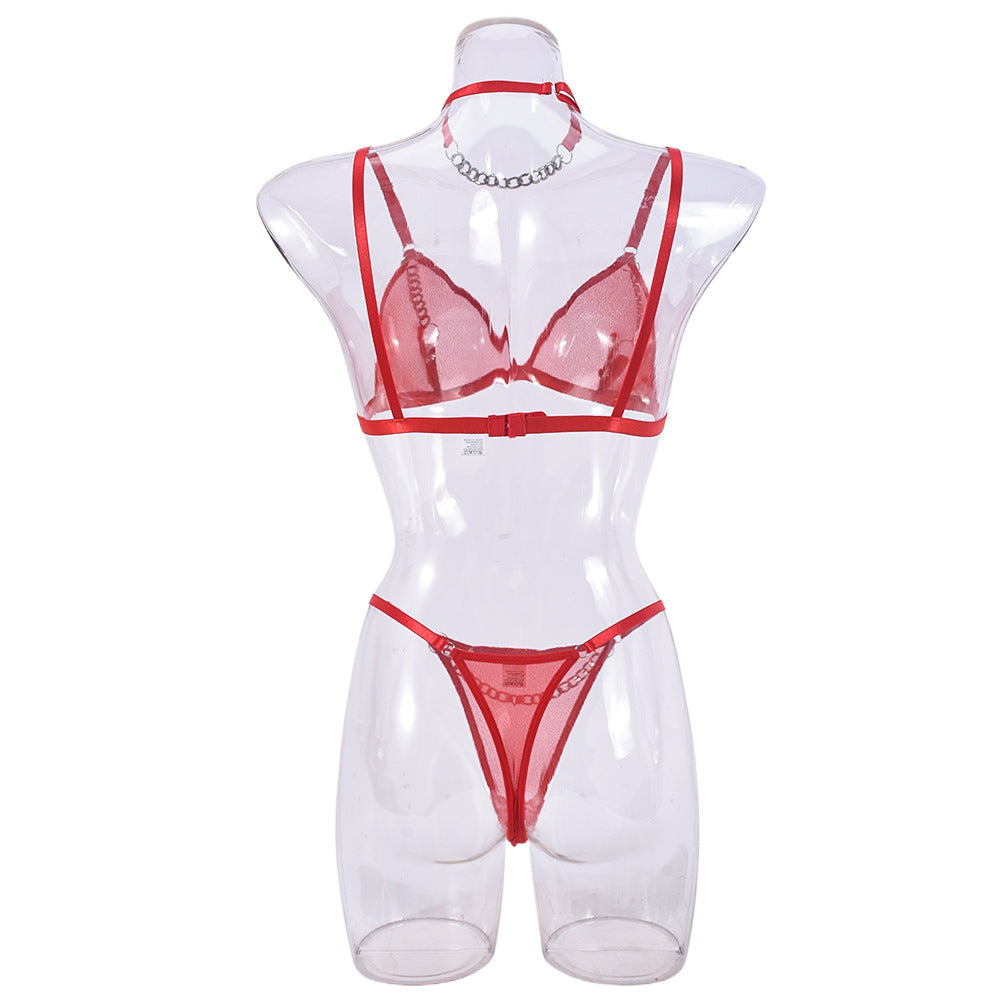 Lingerie Strap Micro Bikini Sheer