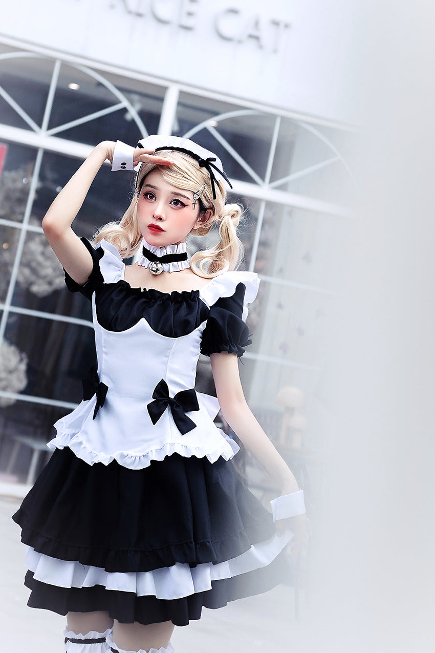 Slutty Sexy See Thru Dress Maid Lingerie Outfit Anime Cosplay Costume