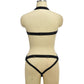 Couples Sexy Bodysuit Revealing Strappy Harness Lingerie Black Teddy