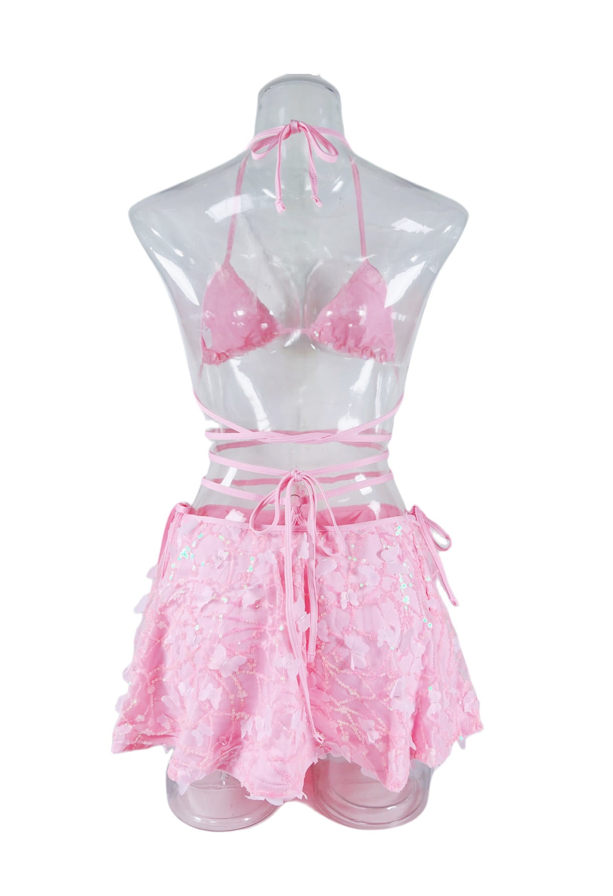 Sexy Pink Butterflies Fairy Lingerie