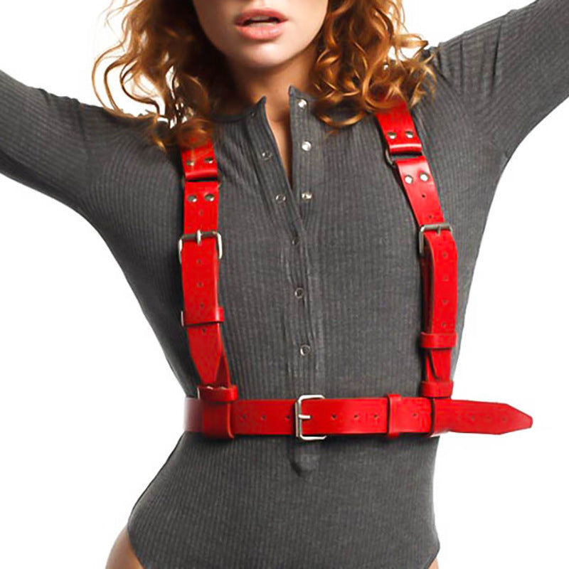 Faux Leather Bra Harness
