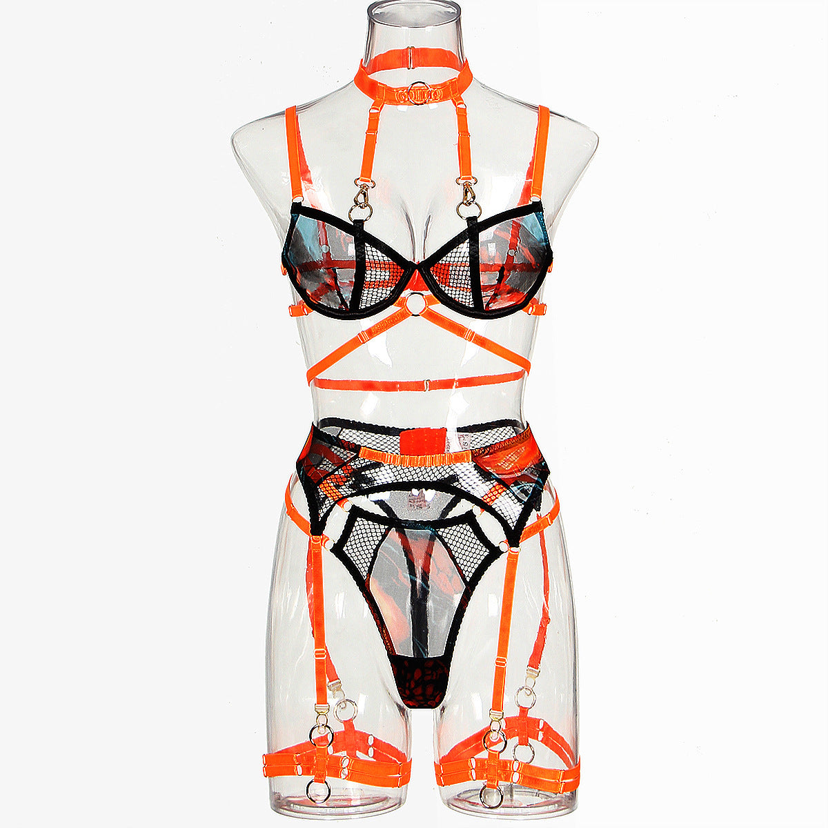 Sheer Mesh Cougar Lingerie