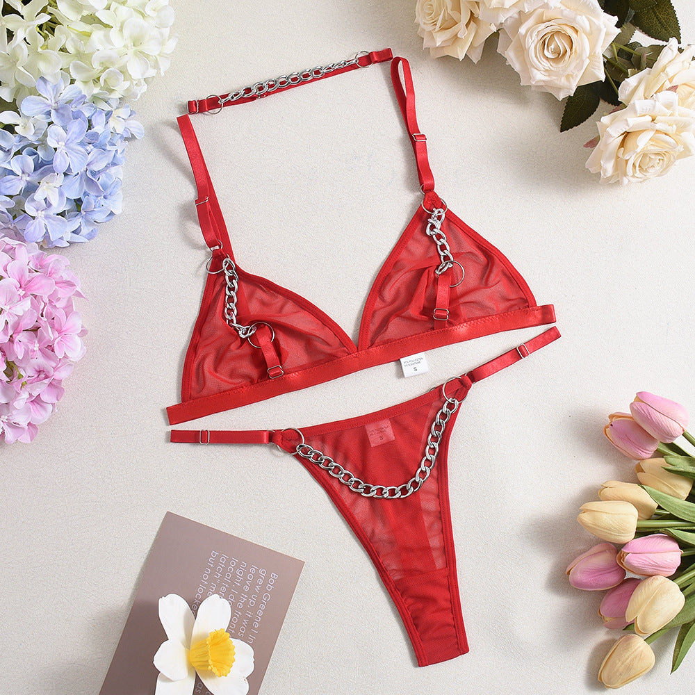 Lingerie Strap Micro Bikini Sheer