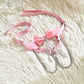 Pink Bow Wings Leg Garter