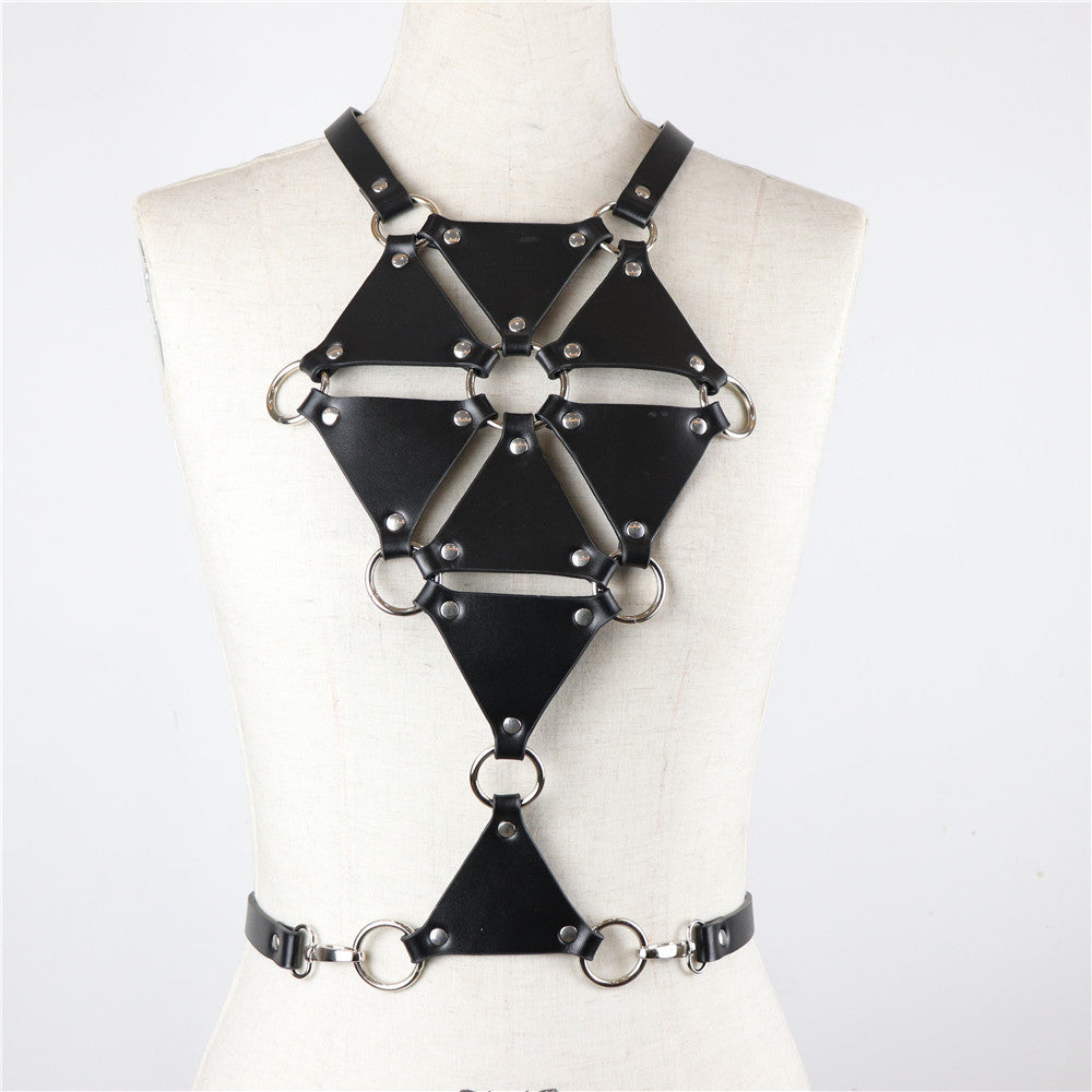 Cheap Womens Chest Harness Leather