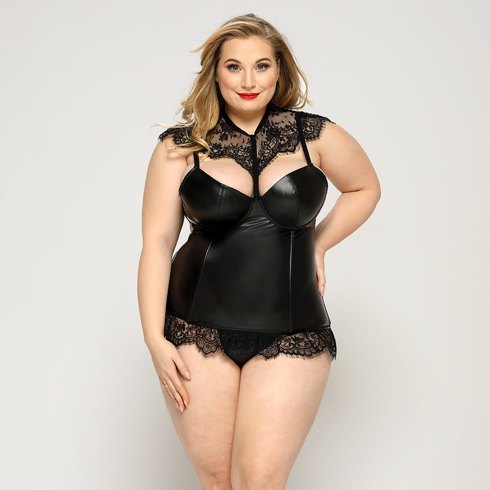 Plus Size Naughty Bdsm Lingerie Harness Latina Bodysuit Teddy