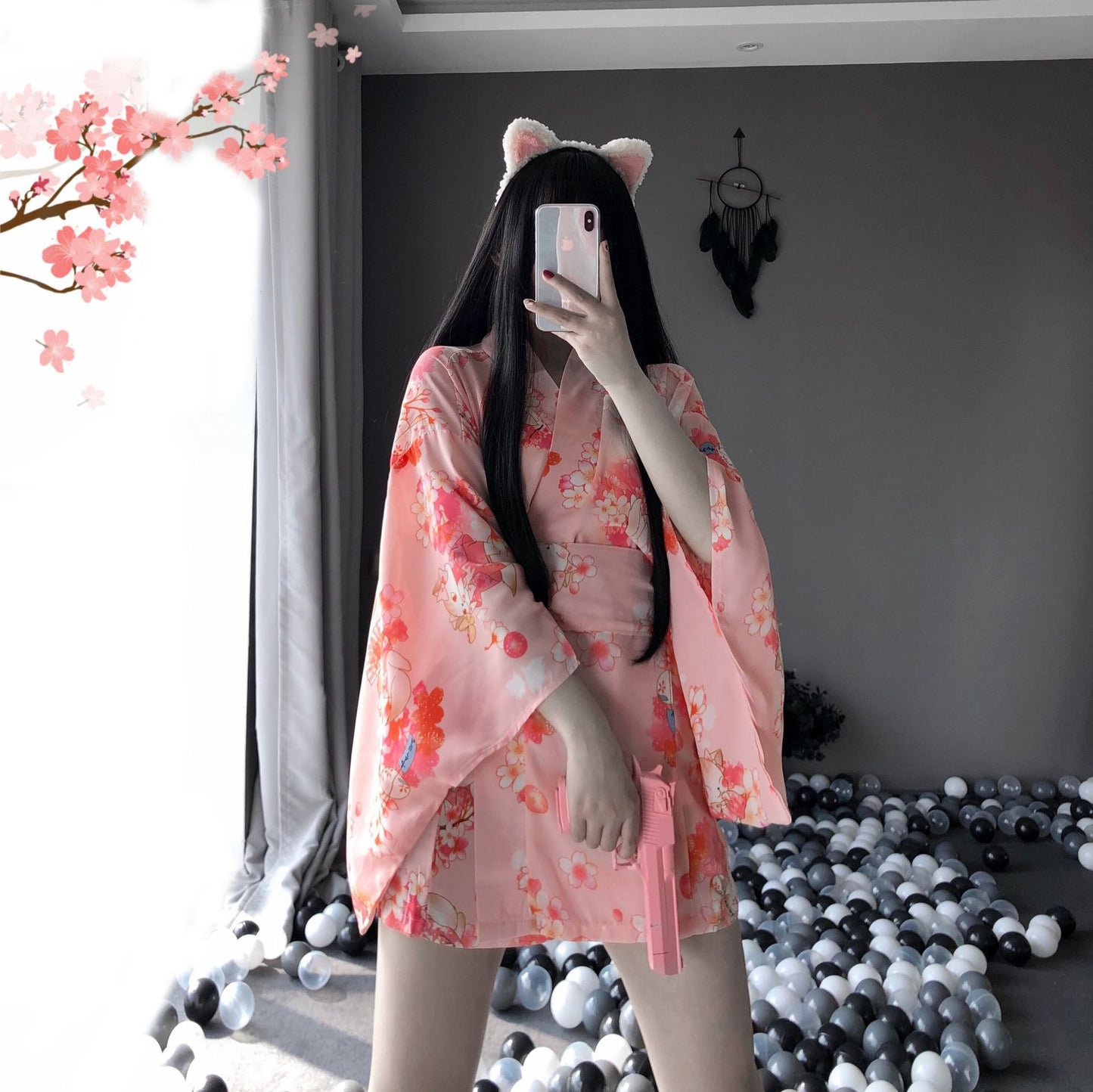 Sexy Silk Kimono