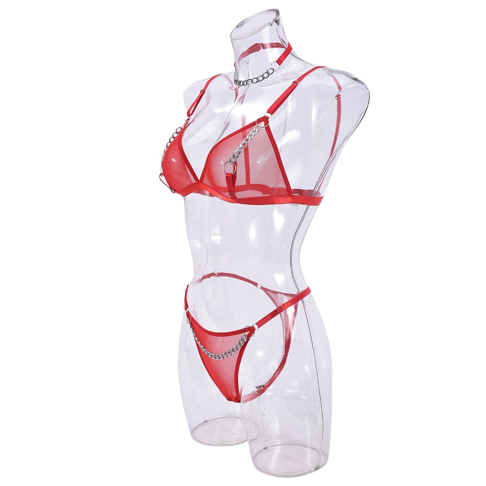 Lingerie Strap Micro Bikini Sheer