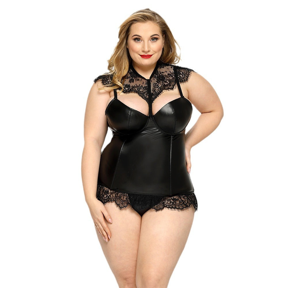 Plus Size Naughty Bdsm Lingerie Harness Latina Bodysuit Teddy