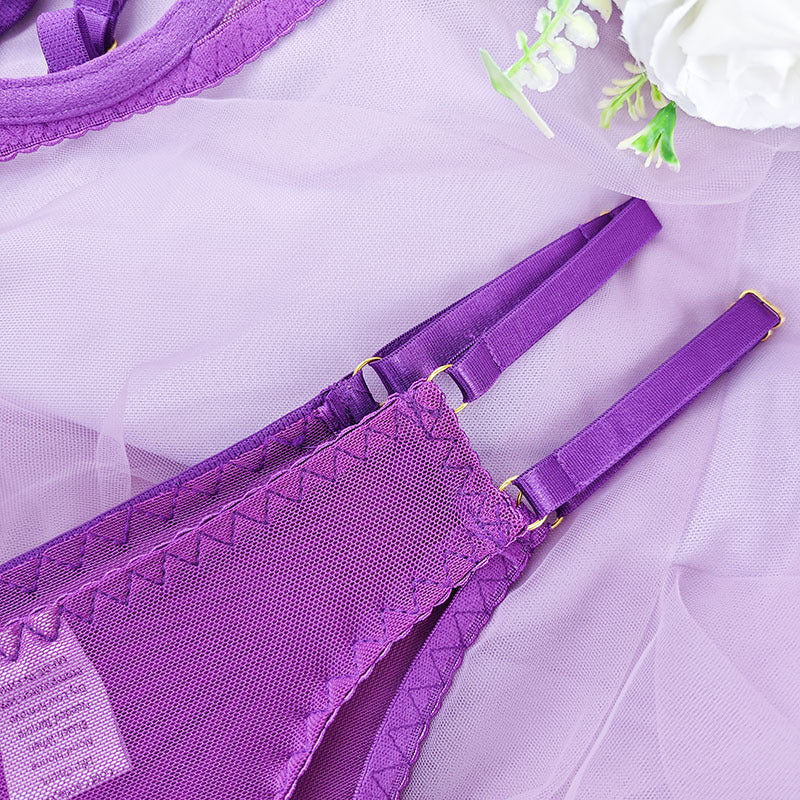 Purple Harness Lingerie