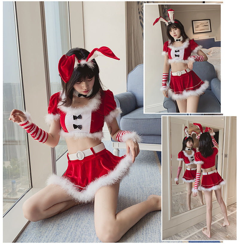 Nasty Christmas Costumes Sexy Hot Lingerie Cosplay Dress Intimate