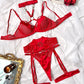 Intimate bdsm lingerie Set Submissive Bra & Panty Extreme Choker