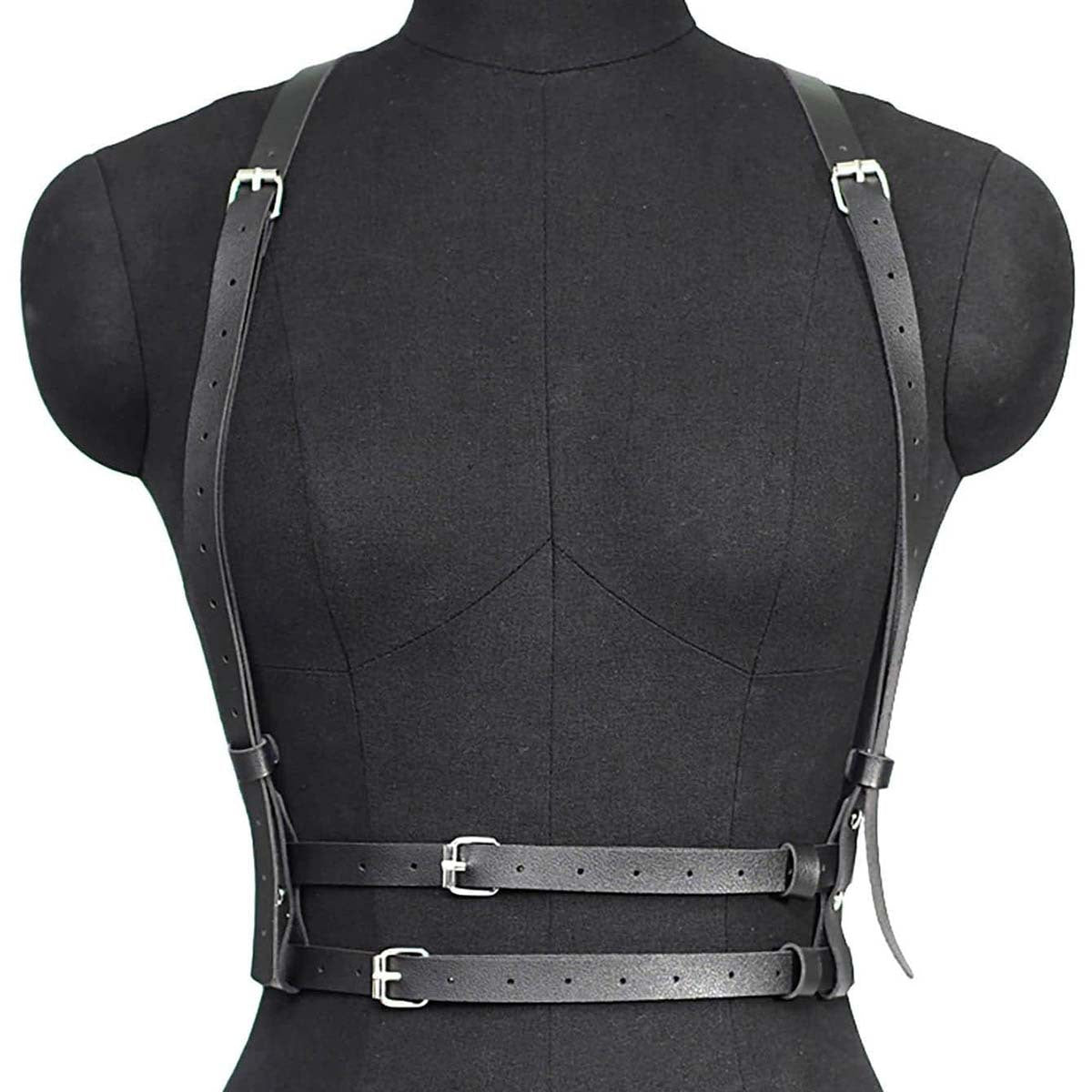 Womans Leather Harness Belt