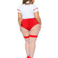 Plus Size Revealing Sexy Doctor And Nurse Costume Latina Lingerie Cosplays Bodysuit