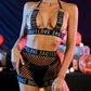 Women  Naughty Lingerie Set Nasty Plus Size Mesh Lingerie Revealing Bra Panties