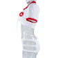 Role Play Lingerie Set White Sexy Nurse Costume Strapy