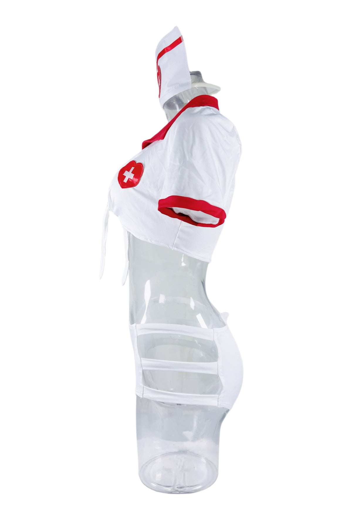 Role Play Lingerie Set White Sexy Nurse Costume Strapy