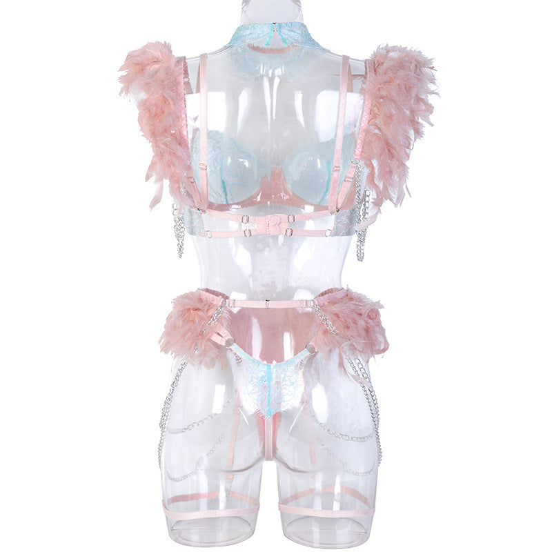 Hot Sheer Lace Lingerie Set Extreme Bra & Panty