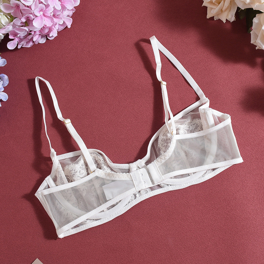Plus Sexy Lingerie Explicit Crotchless Sheer