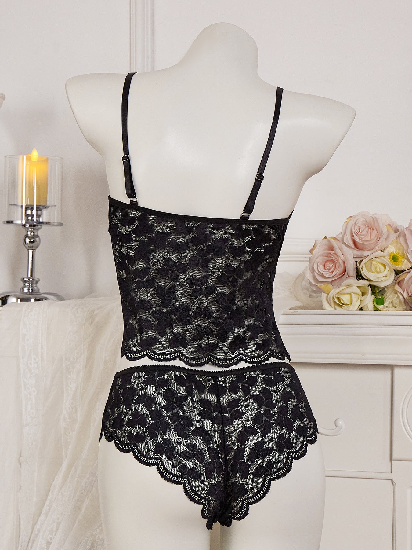 Sexy Sheer Lingerie Lace Top
