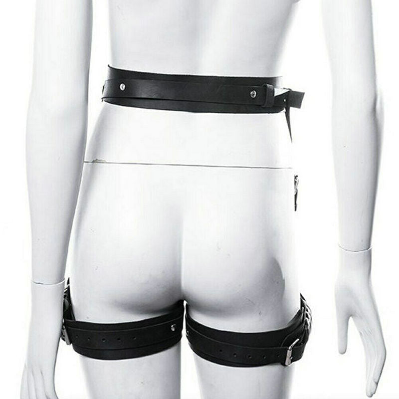 Leather Thigh Harness Women