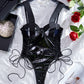 Intimate Open Back Bodysuit Extreme Latex Lingerie Kinky Teddy