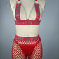 Women  Naughty Lingerie Set Nasty Plus Size Mesh Lingerie Revealing Bra Panties