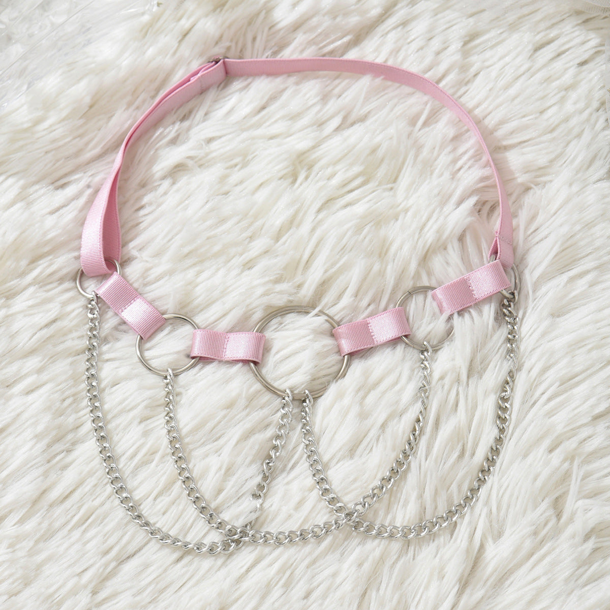 Pink Ring Leg Garter