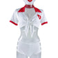 Role Play Lingerie Set White Sexy Nurse Costume Strapy