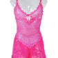 Pink Sheer Babydoll Dress