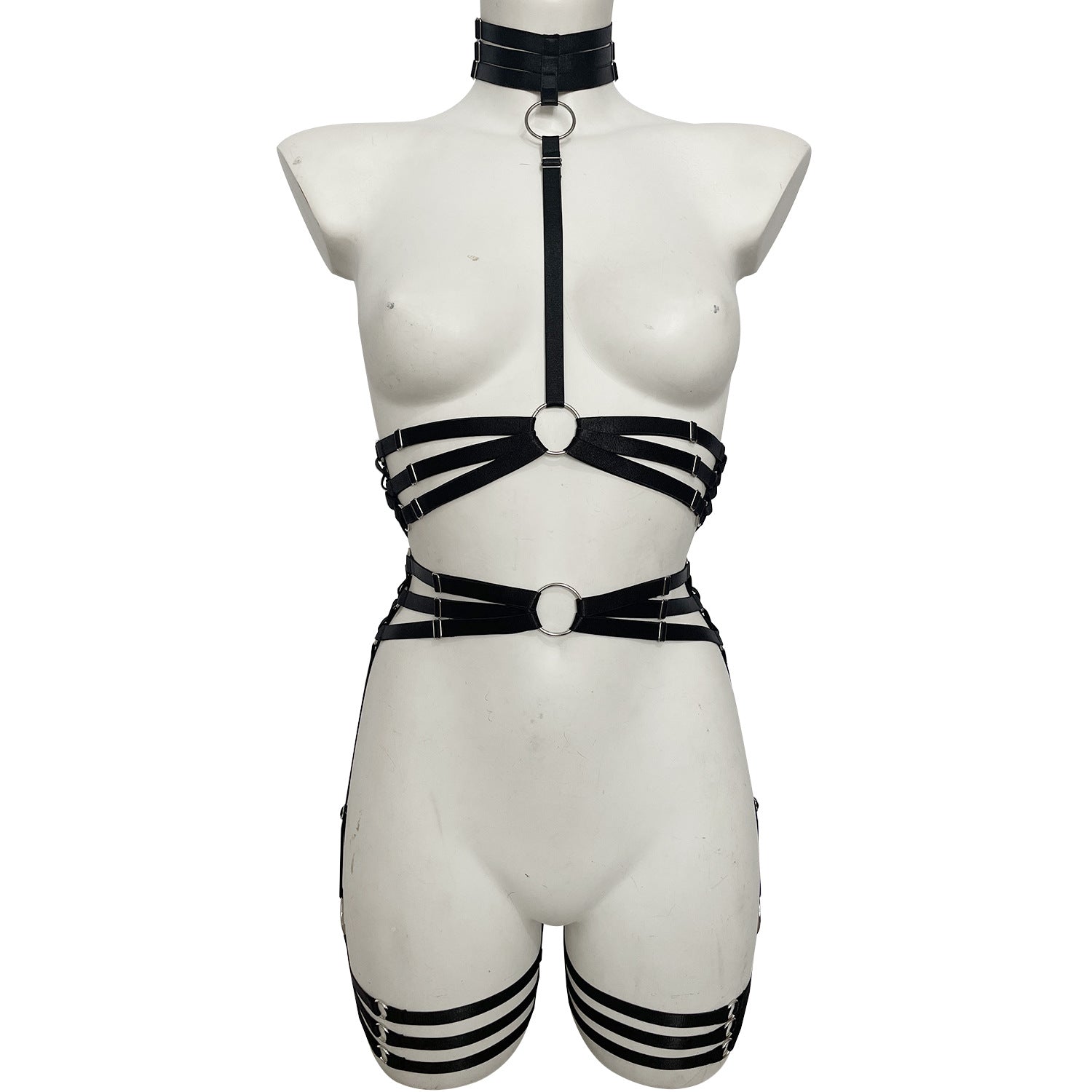 Lingerie With Leg Harness Set