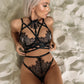 Extreme womens bdsm lingerie Set Sex Bra & Panty Choker