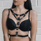 Bdsm Womans Leather Chest Harness