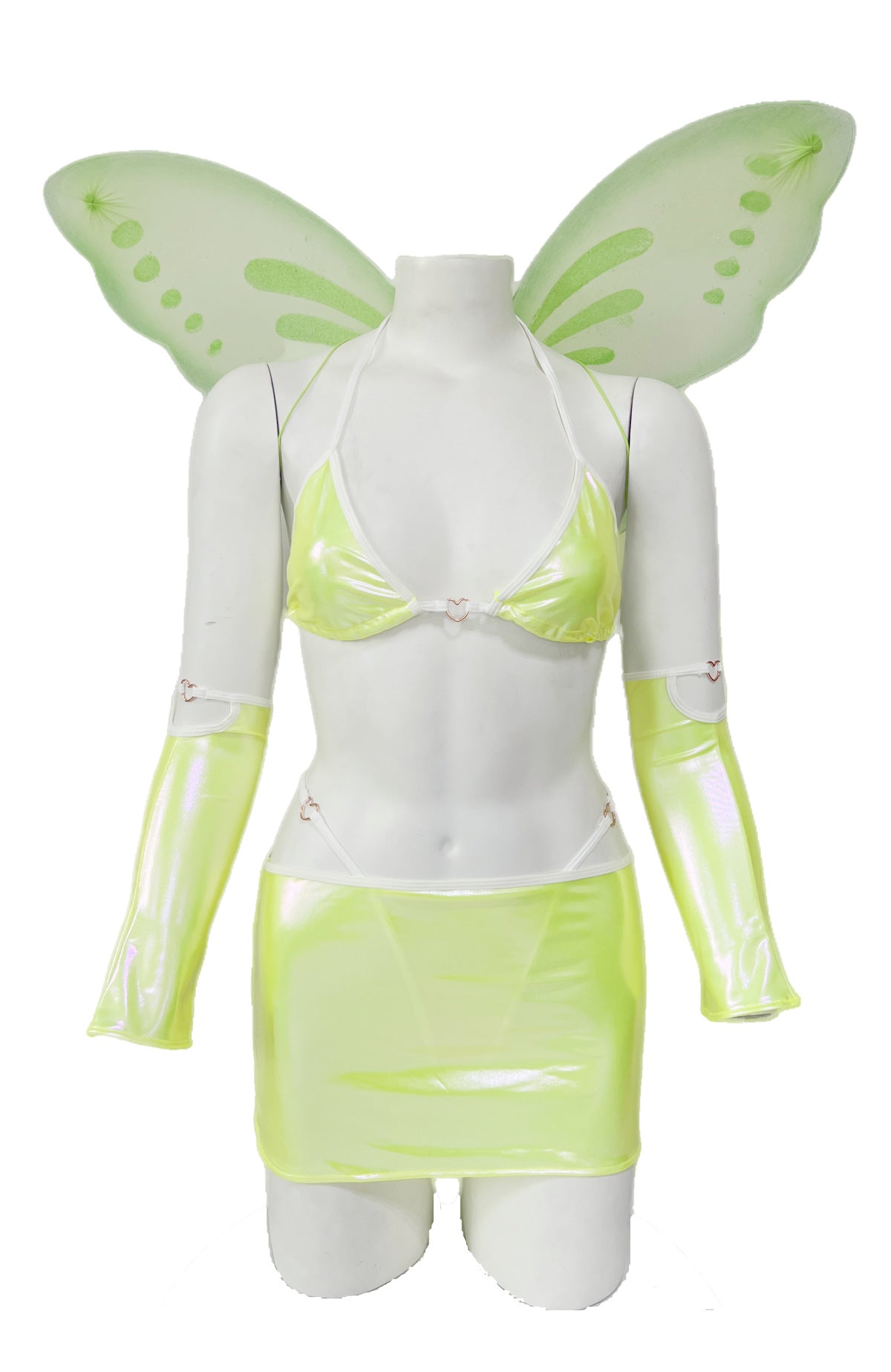 Green Sexy Lingerie Fairy Costume with Gloves