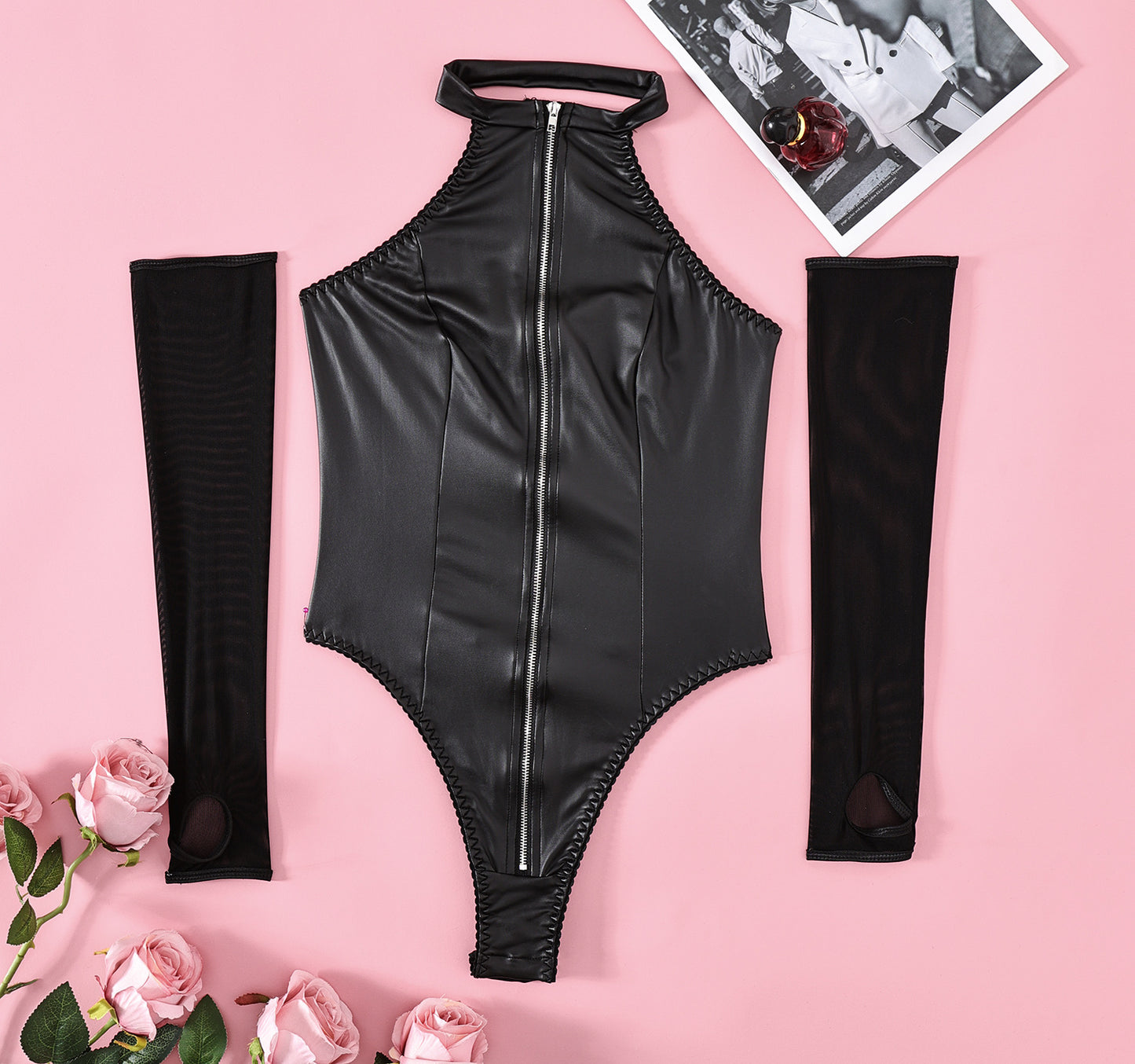 Leather Unitard