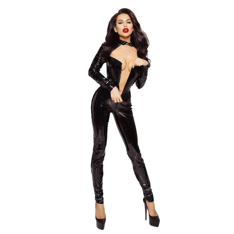 Womens Leather Bodysuit