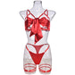 Women Lingerie With Garter Belts Set Intimate Bra & Panty See Thru