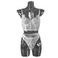 Lace Womens See Thru Lingerie Set Slutty Bra & Panty