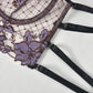 Intimate Black Garter Lingerie Set Revealing Bra & Panty Sexiest