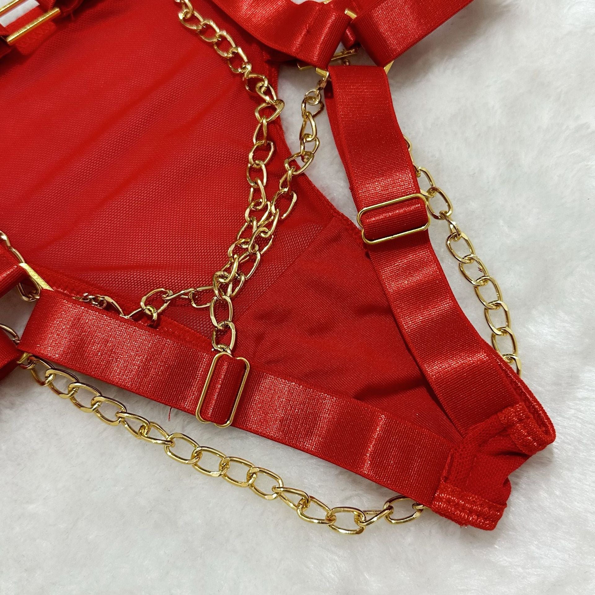 Red Lingerie Harness