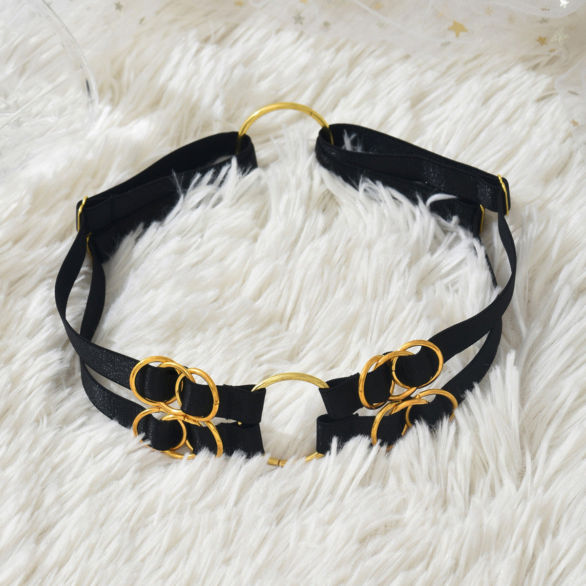 Black Ringleg Garter