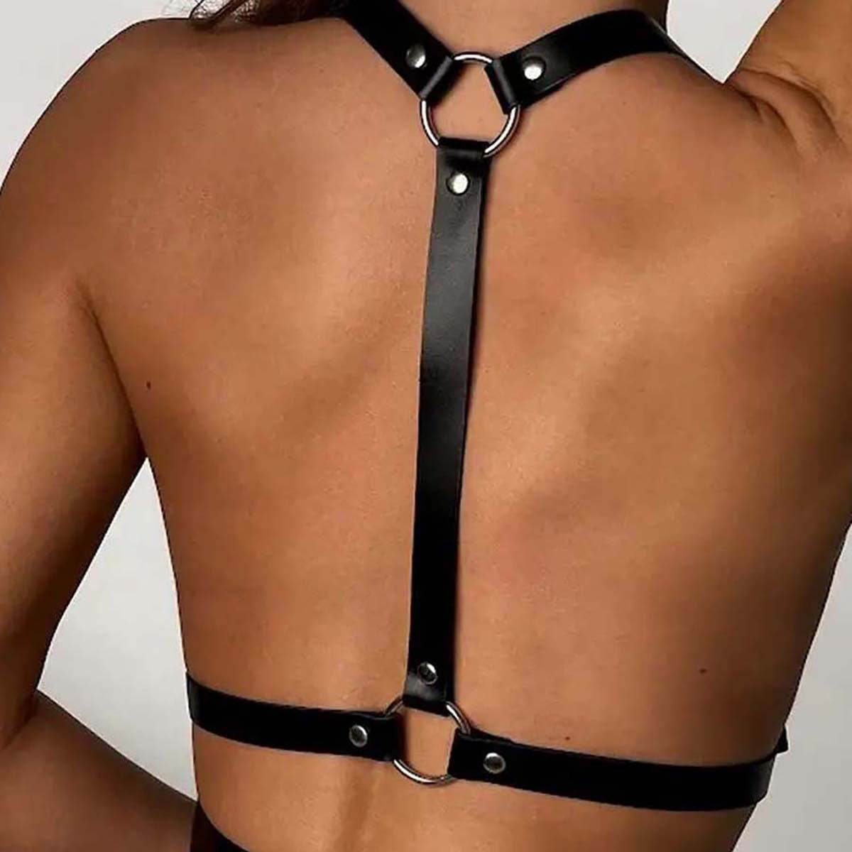 Womens Chest Leather Harness