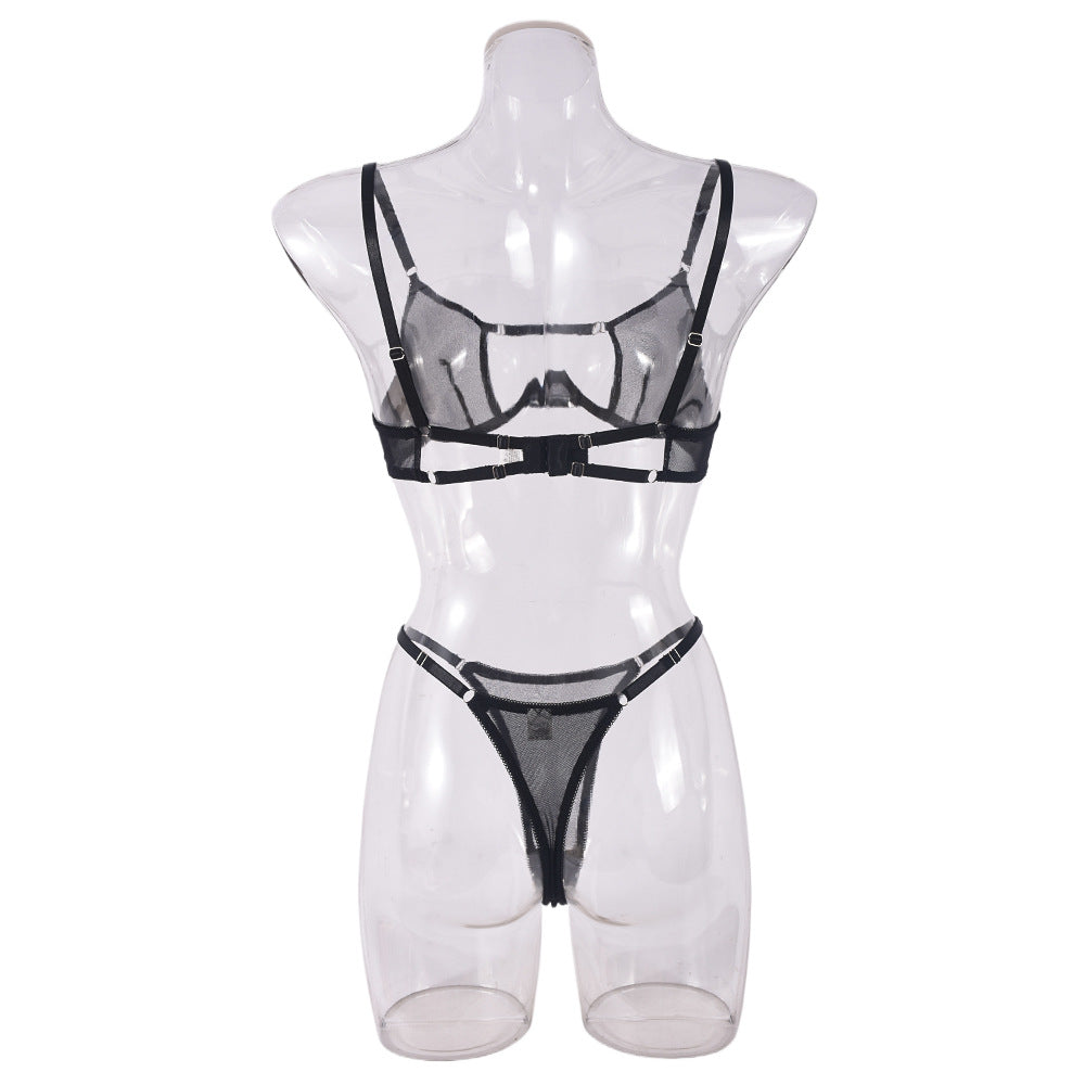 Lingerie Sexy Crotchless Sheer